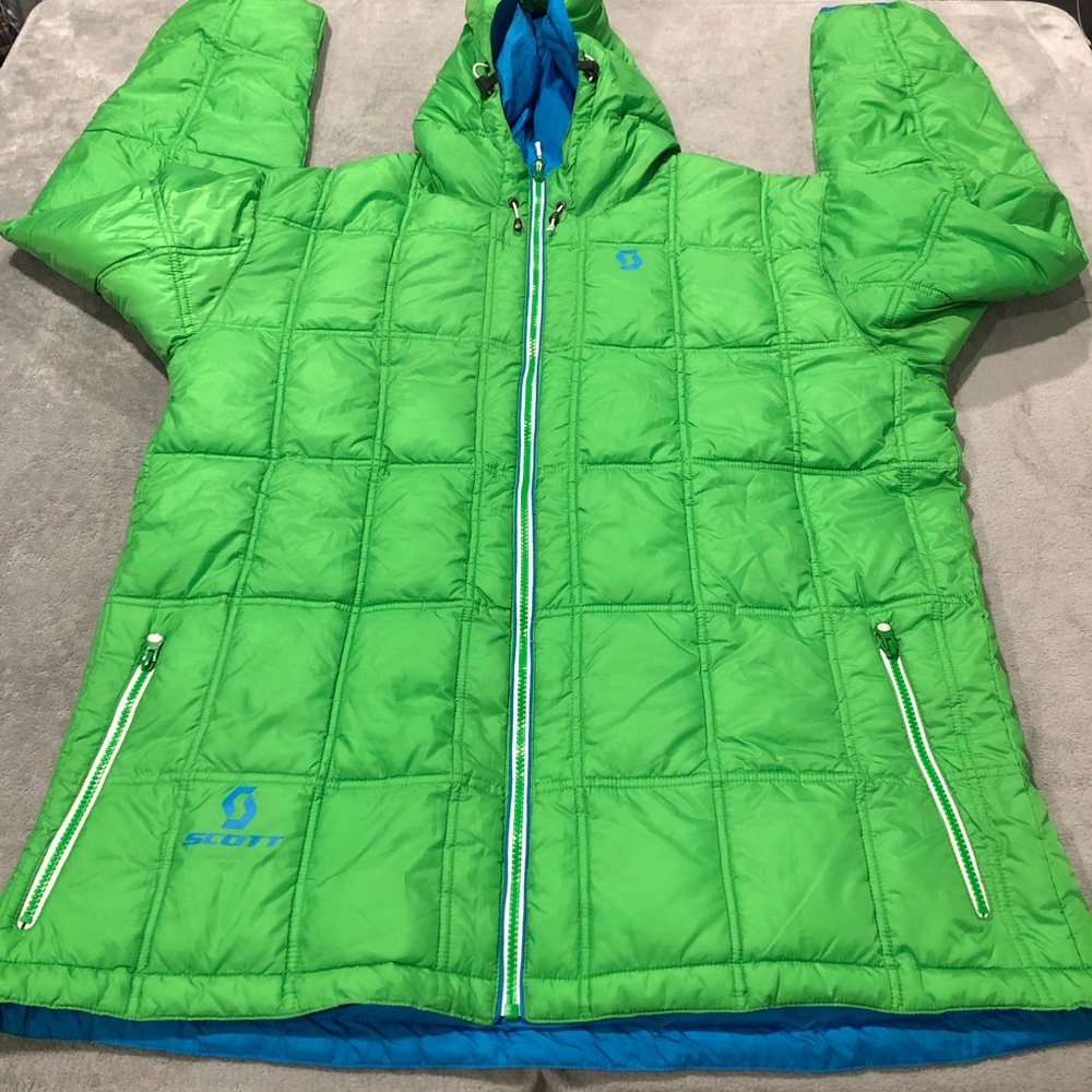 Scott double sided jacket size XXL green and blue
